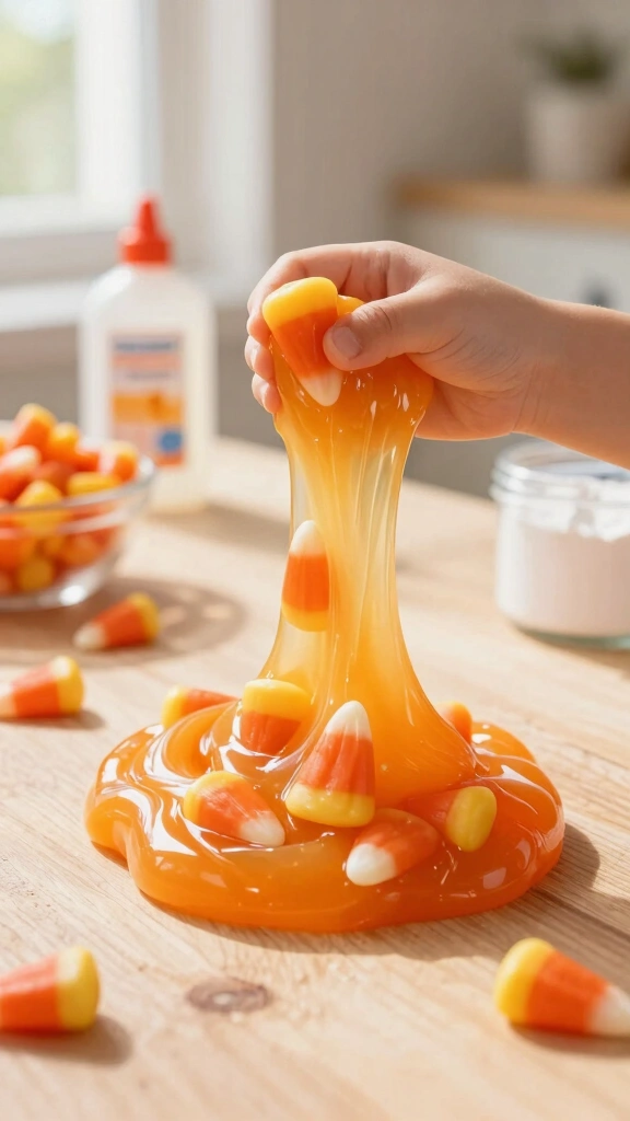 Candy Corn Monster Slime