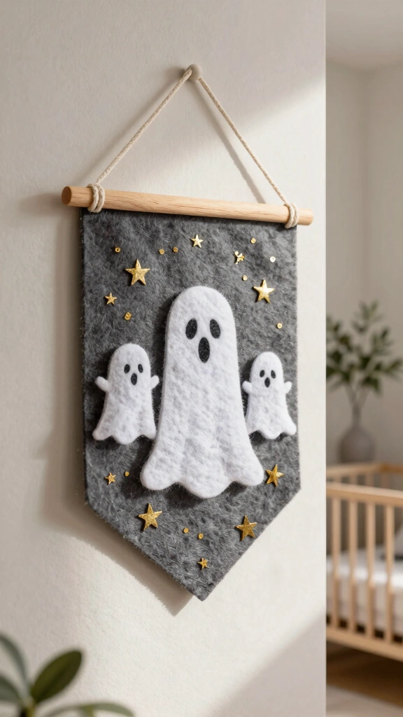 Boho Ghost Wall Banner