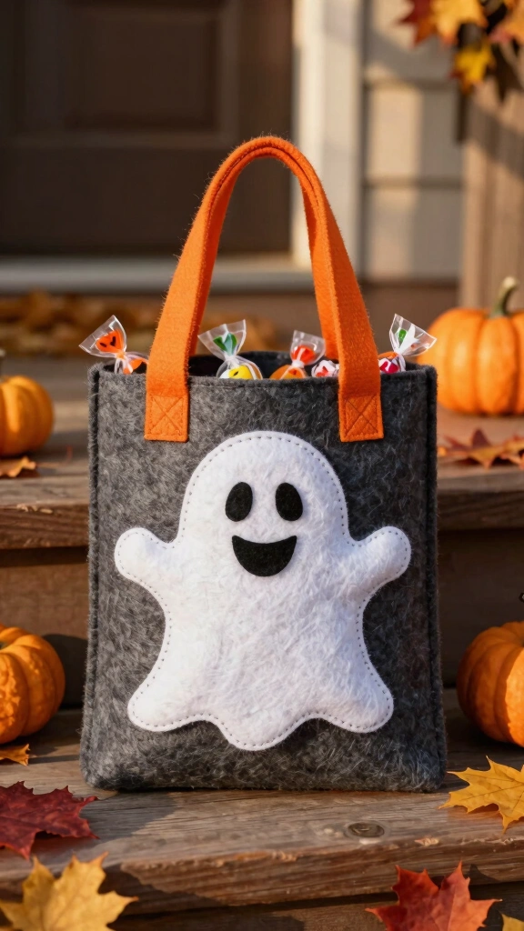 Reusable Ghost Treat Bags