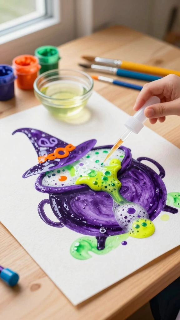 Fizzing Witch's Brew Science Art
