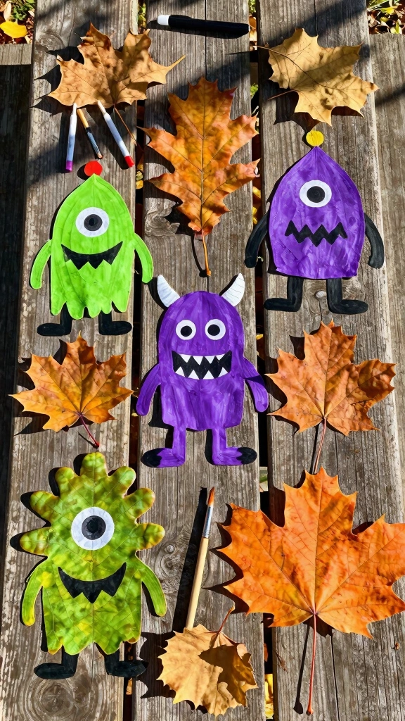 Nature-Inspired Leaf Monsters