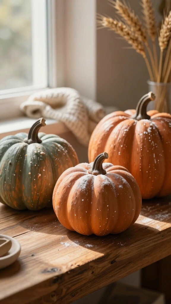 Trendy Terra Cotta Clay Pumpkins