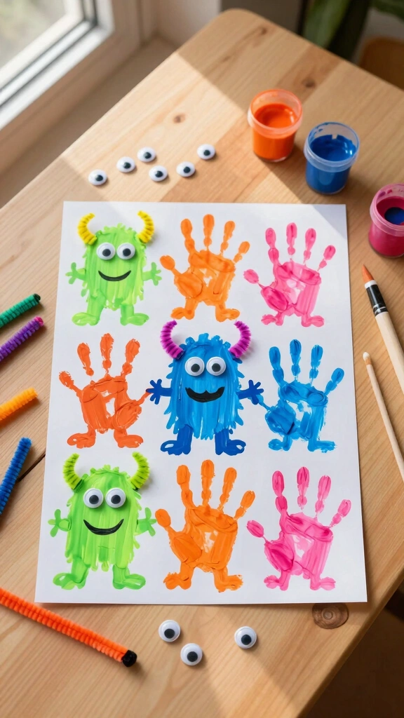 Goofy Multicolored Monsters