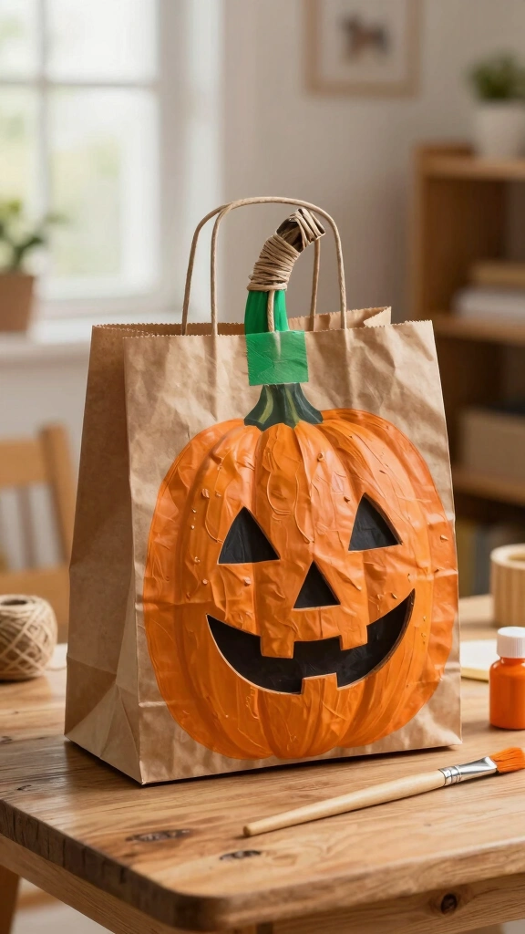 Stuffed Paper Bag Pumpkins