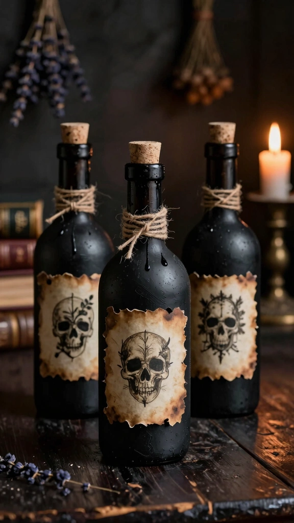 Gothic Apothecary Poison Bottles