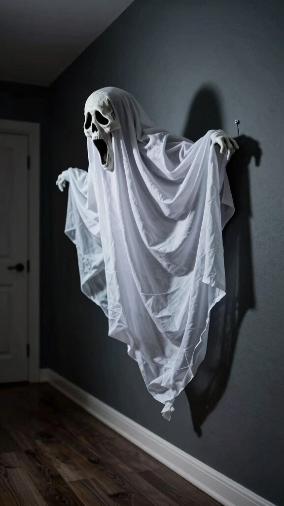 The Screaming Bed Sheet Wall Crawler