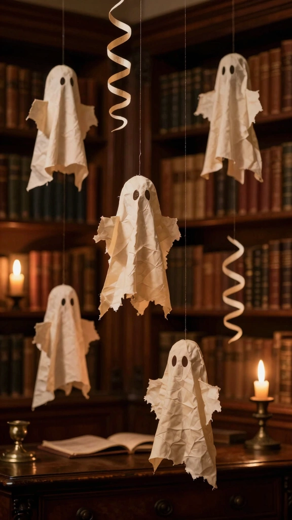 Floating Book Page Ghosts