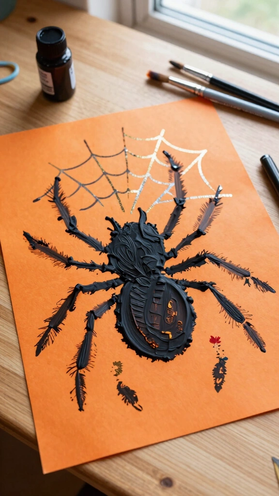 Keepsake Handprint Spiders