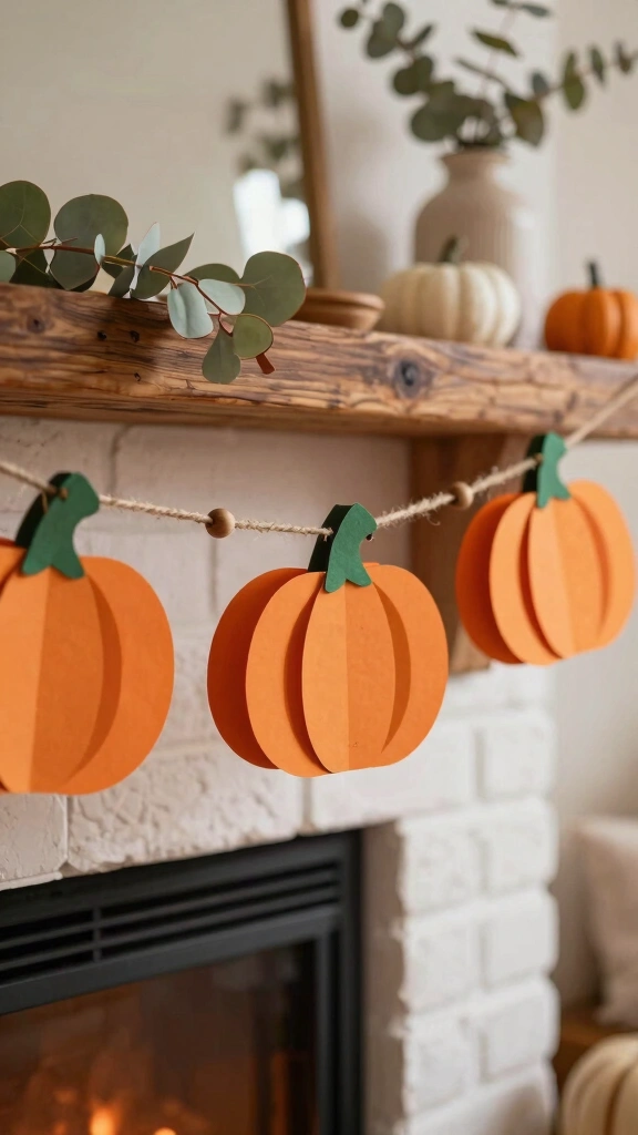 Festive Paper Ring Pumpkins