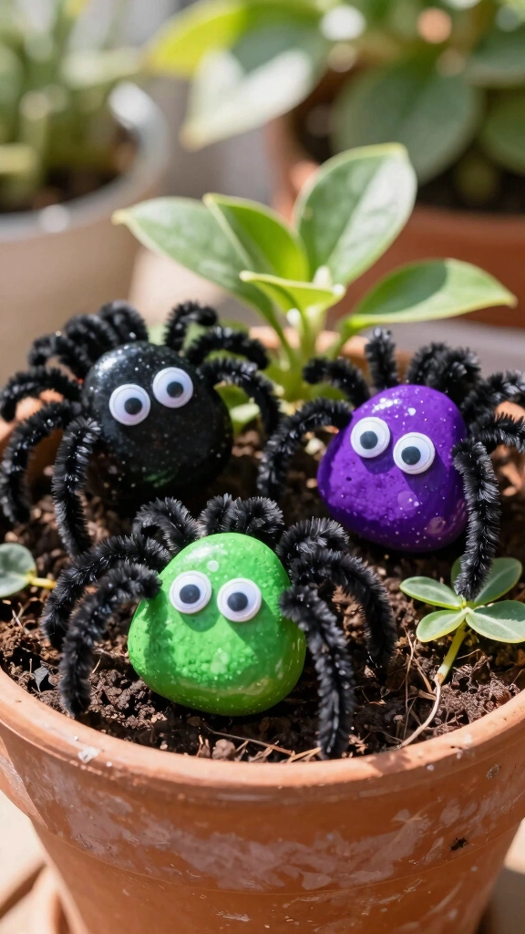 Painted Rock Spiders