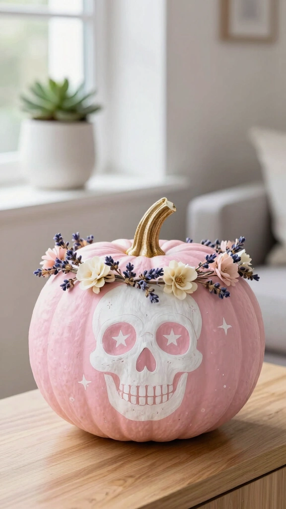 Pastel Pink Goth Skeleton