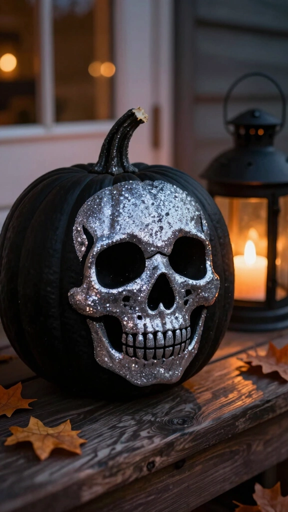 Glittery Glam Skull