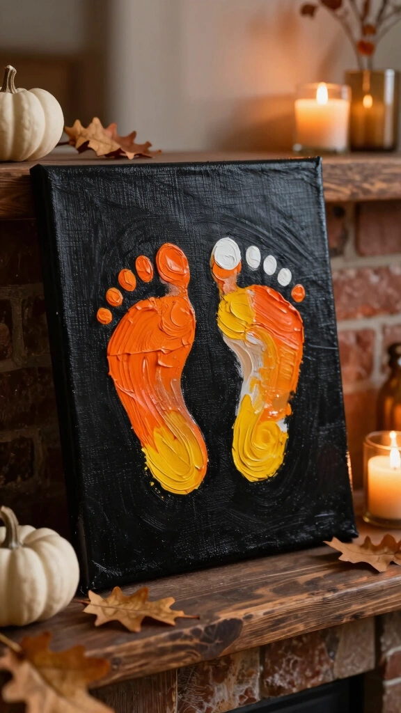 Sweet Candy Corn Footprint