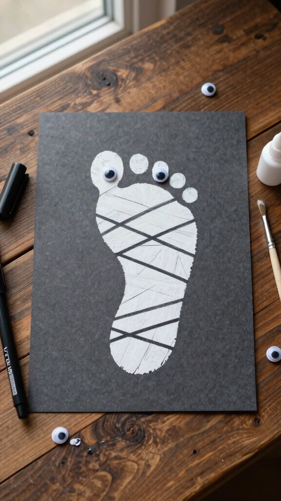 Wrapped Mummy Footprint