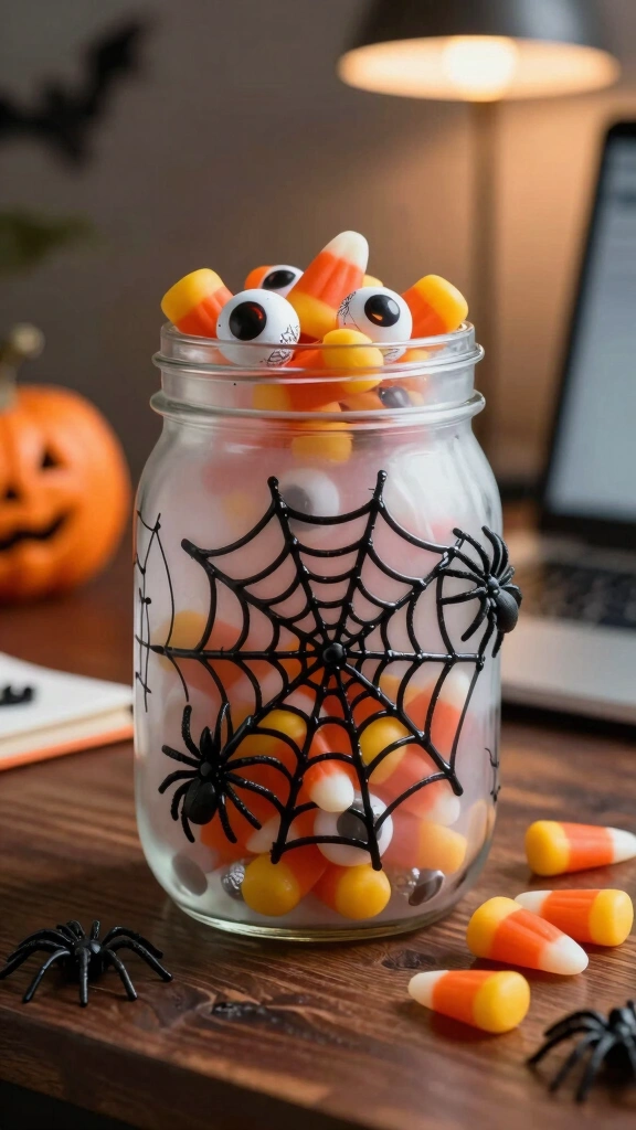 Creepy Spiderweb Candy Holders