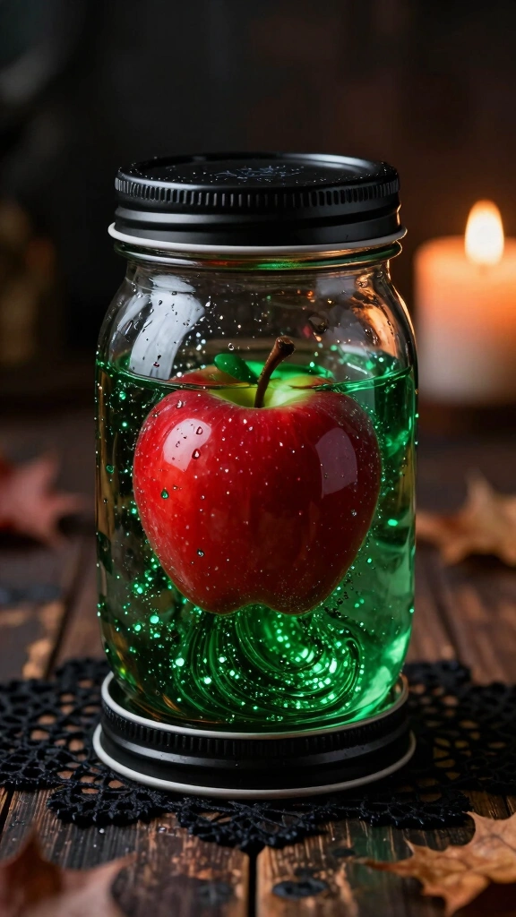 Poison Apple Glitter Globes