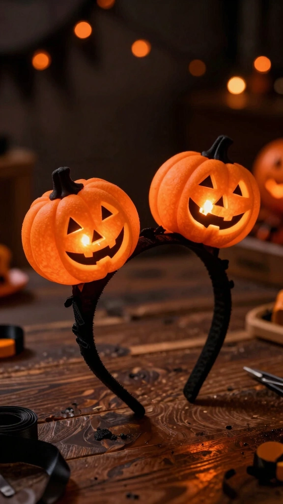 Glowing Jack-o'-Lantern Headband