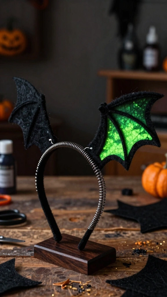 Fluttering Bat Wing Headband
