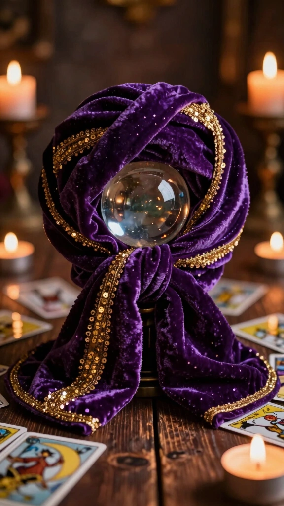 Fortune Teller Turban with Crystal Ball