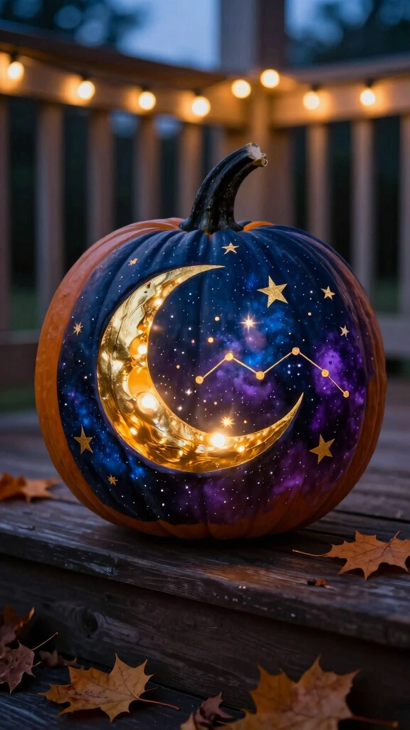 Celestial Starlit Pumpkins