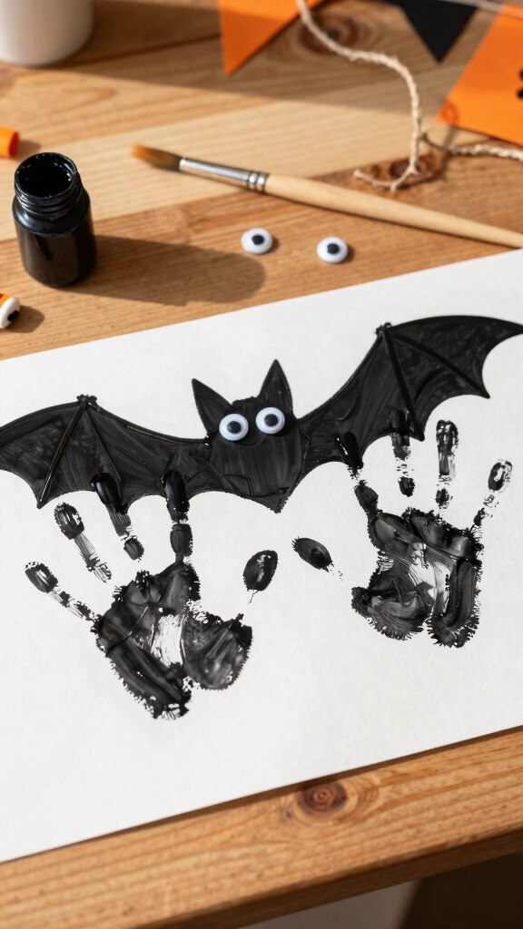 Bat-tastic Winged Handprints