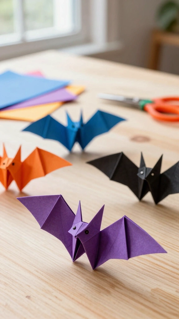 Origami Flying Bats