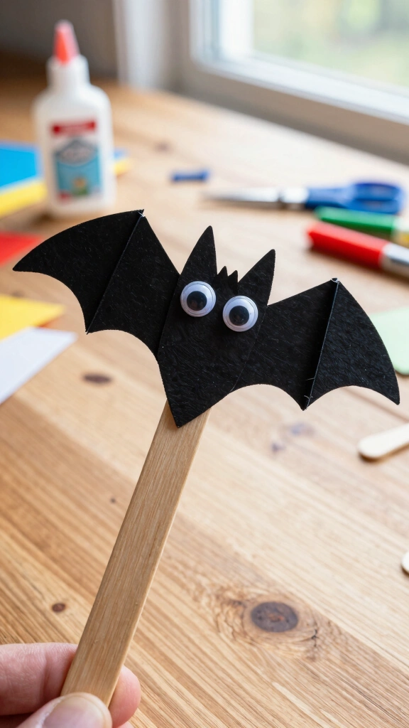 Popsicle Stick Flying Bats