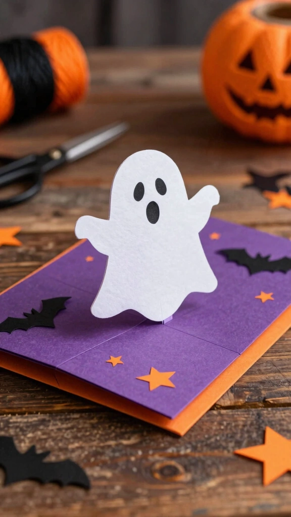 Pop-Up Ghost Halloween Cards