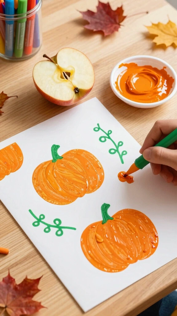 Pumpkin Apple Stamps
