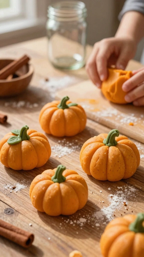 Homemade Scented Pumpkin Playdough