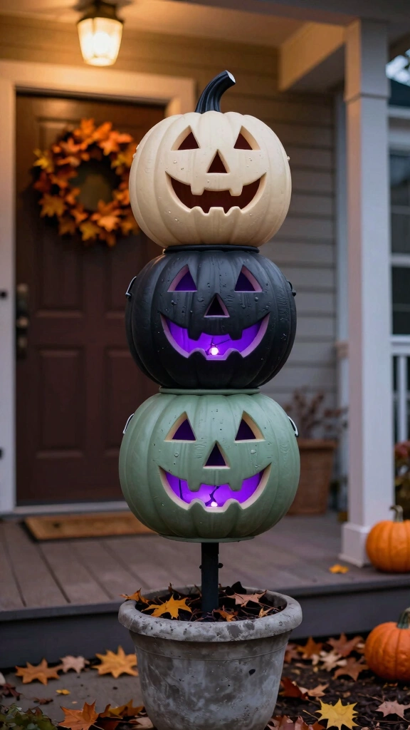 Spooky Halloween Porch Topiary