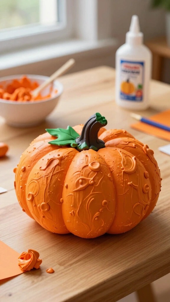 Puffy Paint Pumpkins