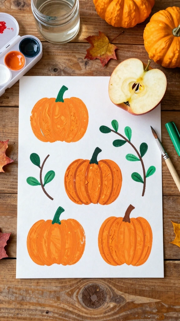 Pumpkin Apple Stamps