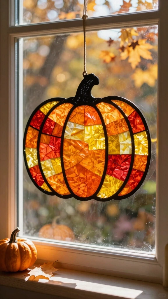 Pumpkin Sun Catchers