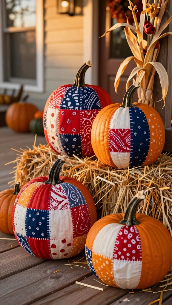 Country Western Bandana Pumpkins