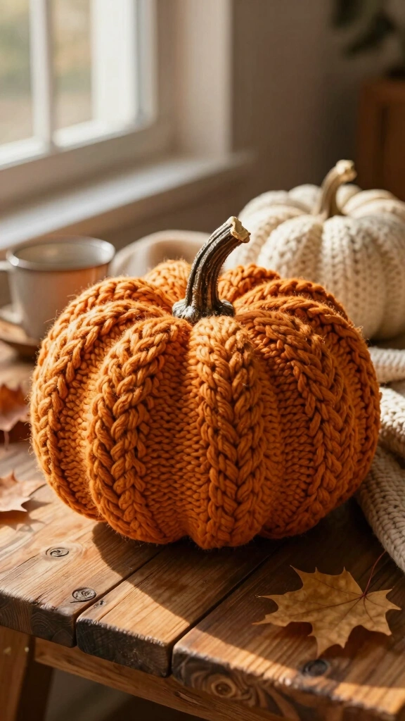 The Cable Knit Classic Pumpkin