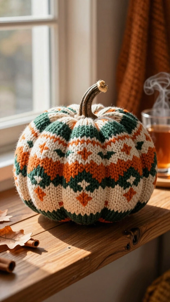 The Fair Isle Fall Pumpkin