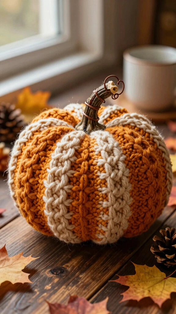 The Waffle Stitch Pumpkin