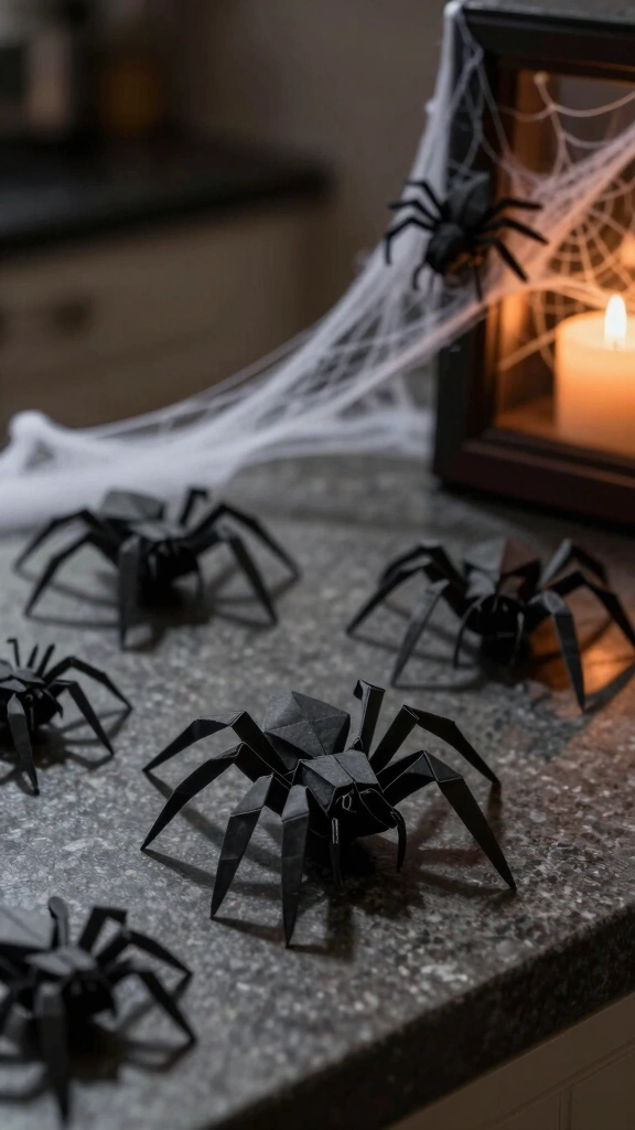 Creepy-Crawly Origami Spiders