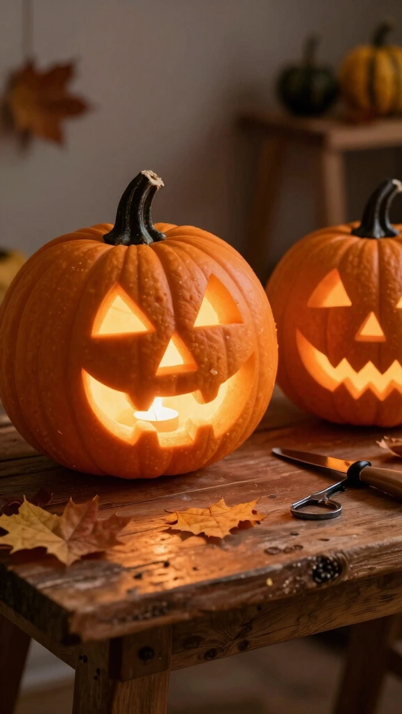 Spooky Jack-O'-Lantern Cutouts