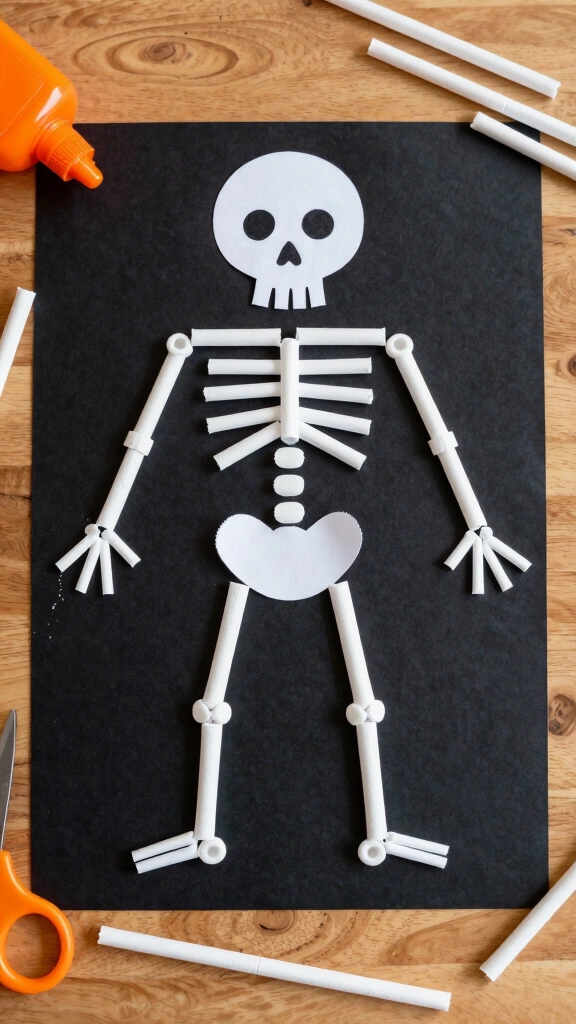 Straw Skeleton Bones