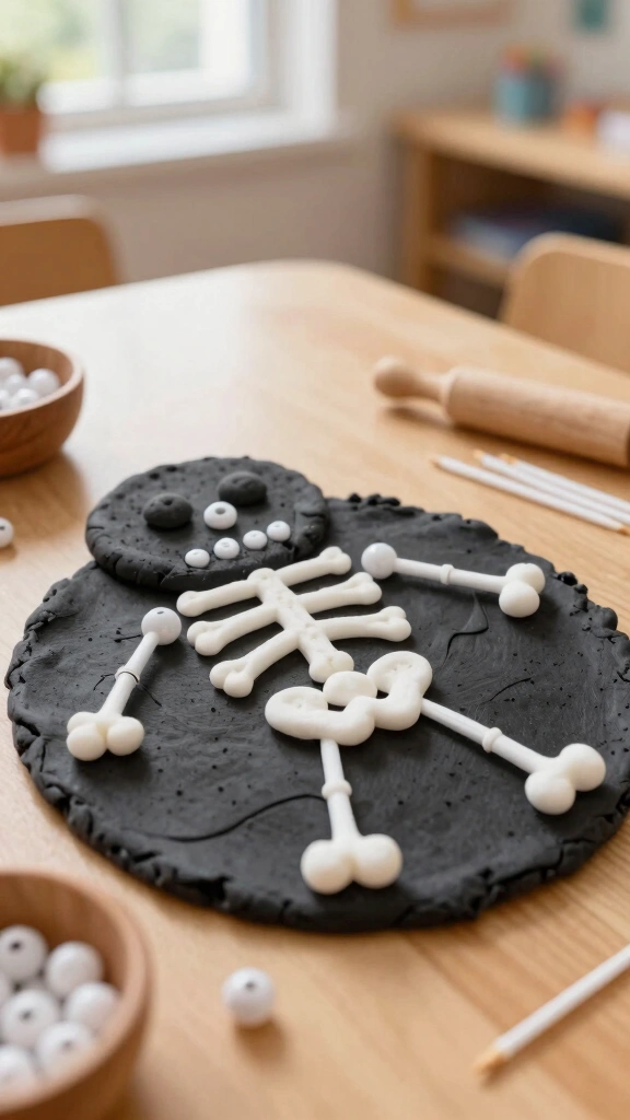 Playdough Skeleton Bones