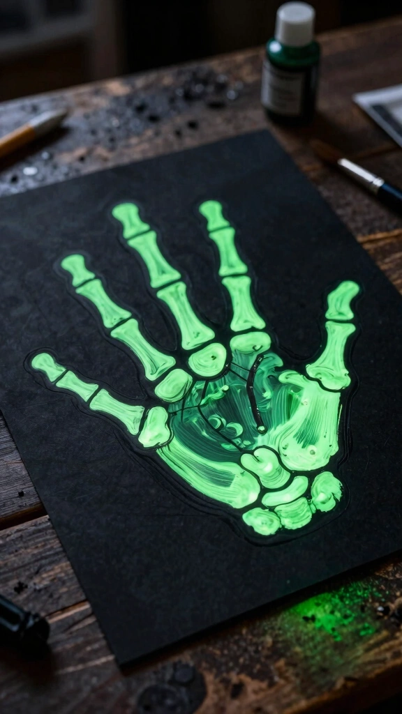 Glow-in-the-Dark Skeleton Hand