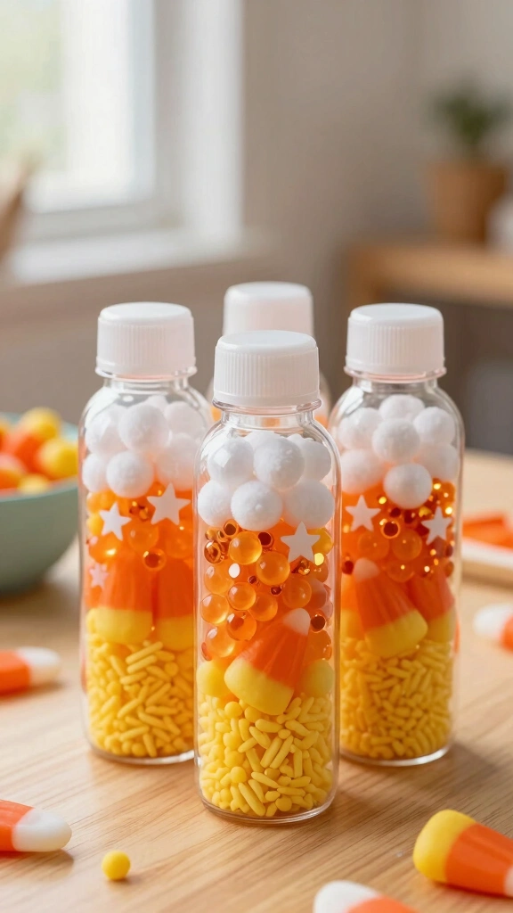 Candy Corn Sensory Bottles