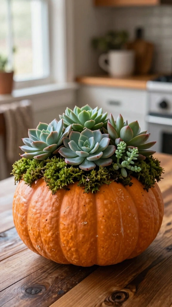 The Succulent Pumpkin Planter