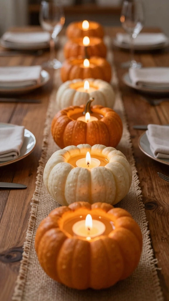 Pumpkin Floating Candle Bowls