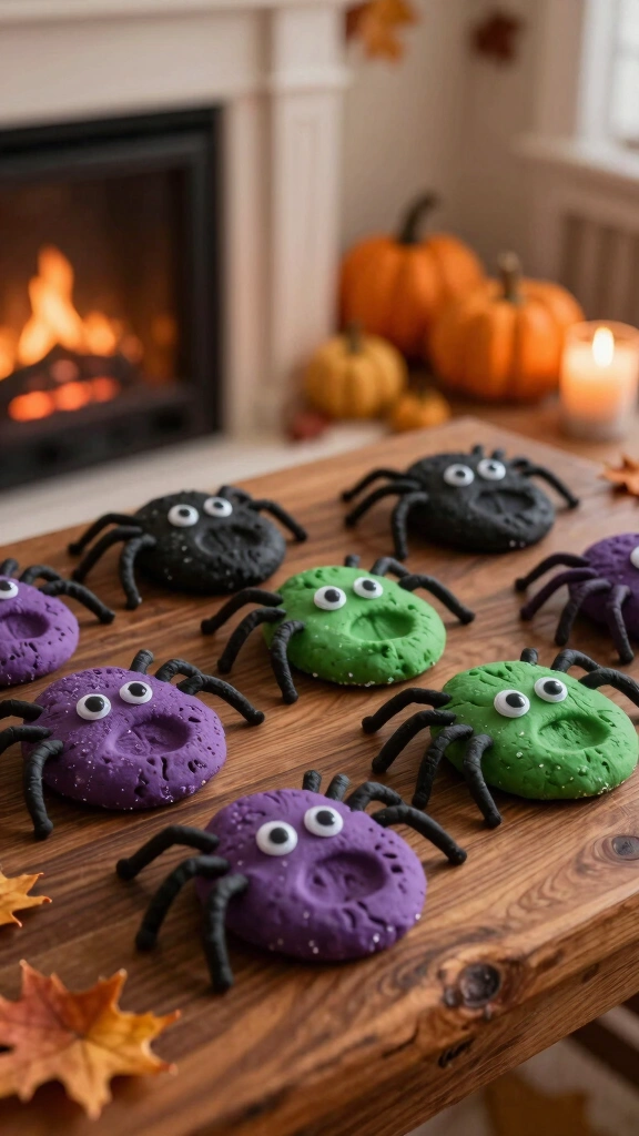 Tiny Thumbprint Spiders