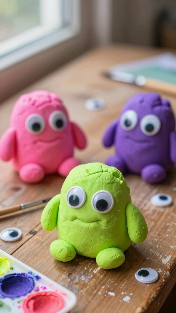Googly-Eyed Salt Dough Monsters