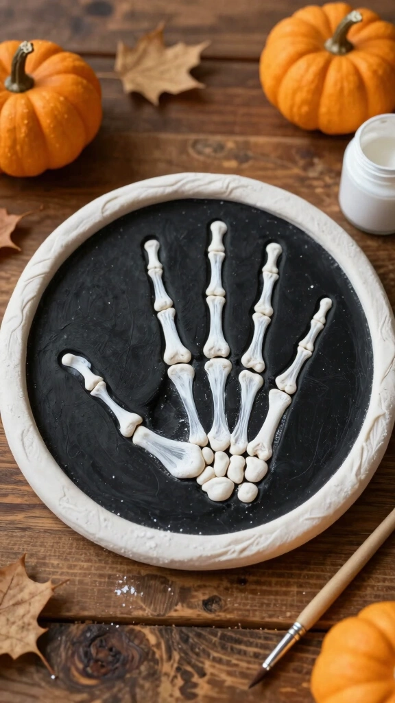Skeleton Handprint Keepsakes