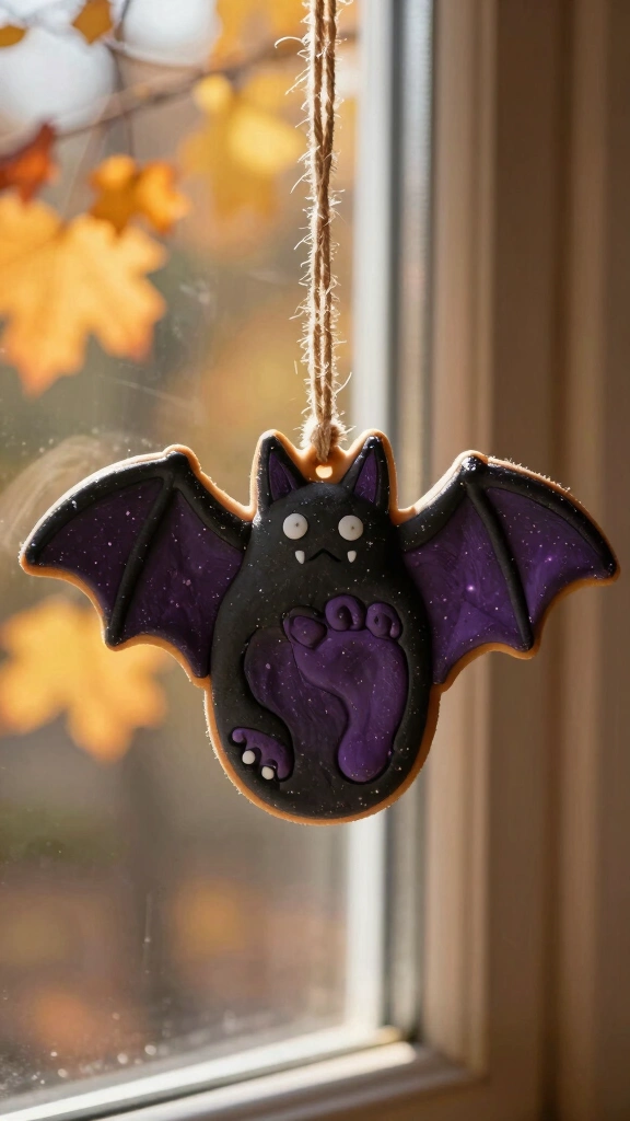 Spooky Bat Wing Ornaments
